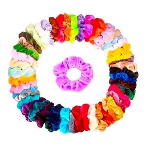 COPY - COPY - 50 velvet scrunchies assorted colors